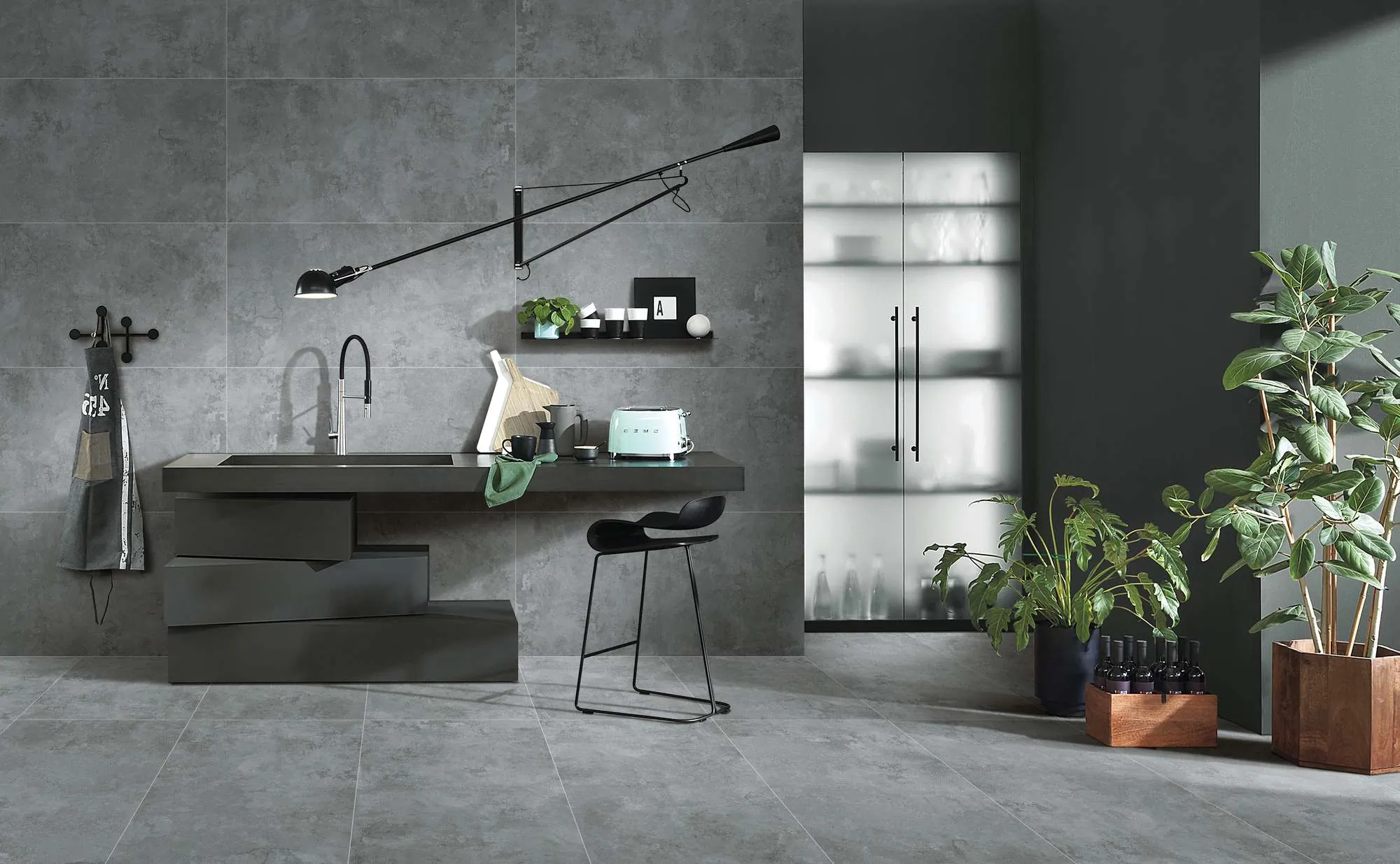 Керамогранит Аркадия Керамика GI8003-A Eragon Dark Brown Matt Glossy Ink 60x120 коричневый