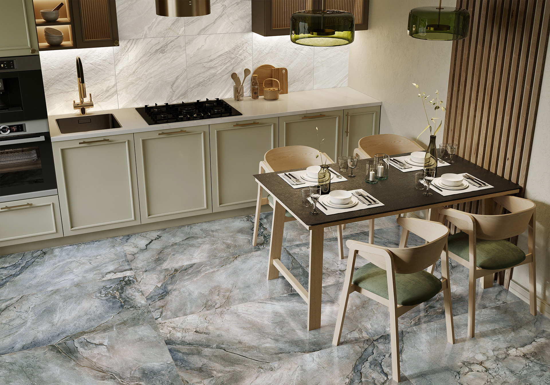 Керамогранит Alma Ceramica Вулкано GFA114VLC70L серый 57x114