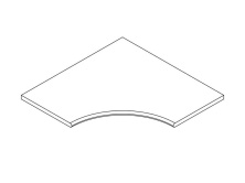 Бортик изогнутый закругленный Atlas Concorde Оак Резерв Пьюр 60x60