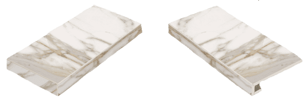 Ступень угловая левая Italon Charme Evo Calacatta 33x60