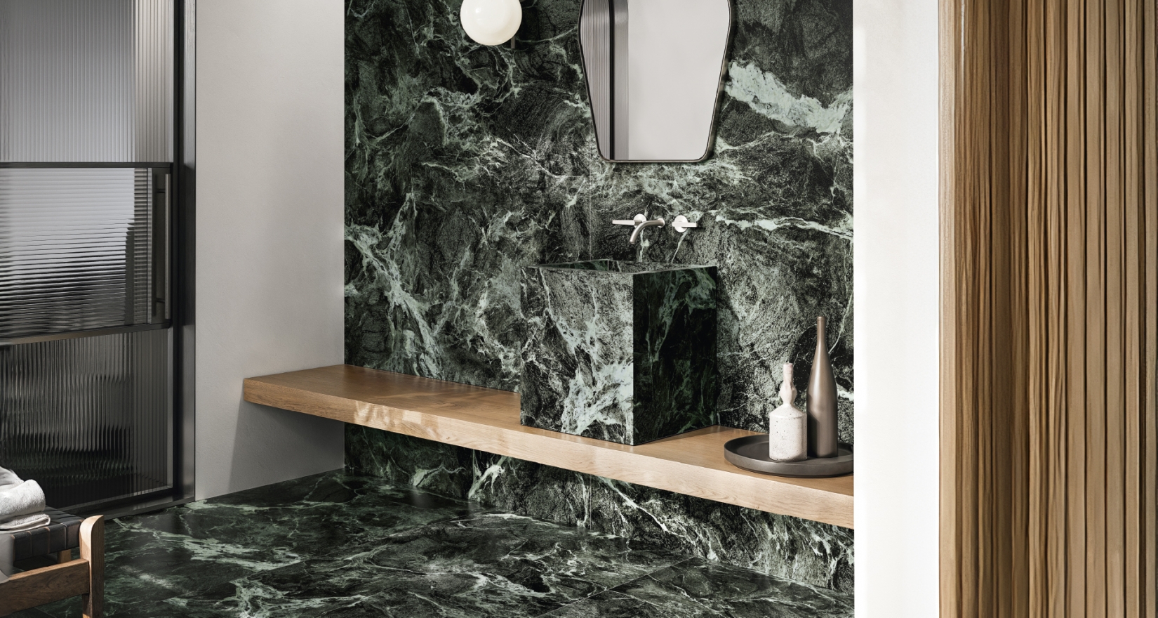 Керамогранит Италон Магма Альпи Грин 600180000072 зеленый 120x278