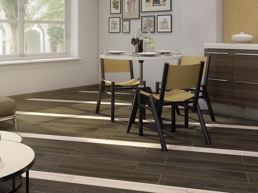 Керамогранит Kerama Marazzi Фрегат темно-коричневый обрезной 20x80 SG701590R