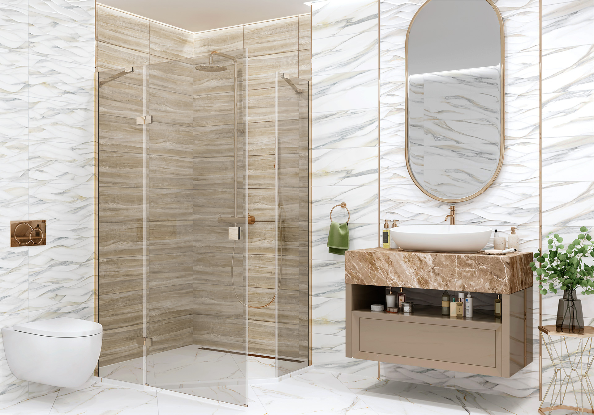 Керамическая плитка Alma Ceramica Корсика TWU09CRS004 белый 24.9x50