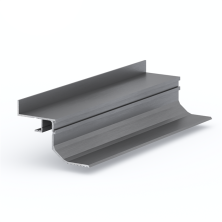 Теневая рейка Laconistiq Multilevel MAX разноуровневая серебристый анод. 87x55,7x3000мм под подсветку