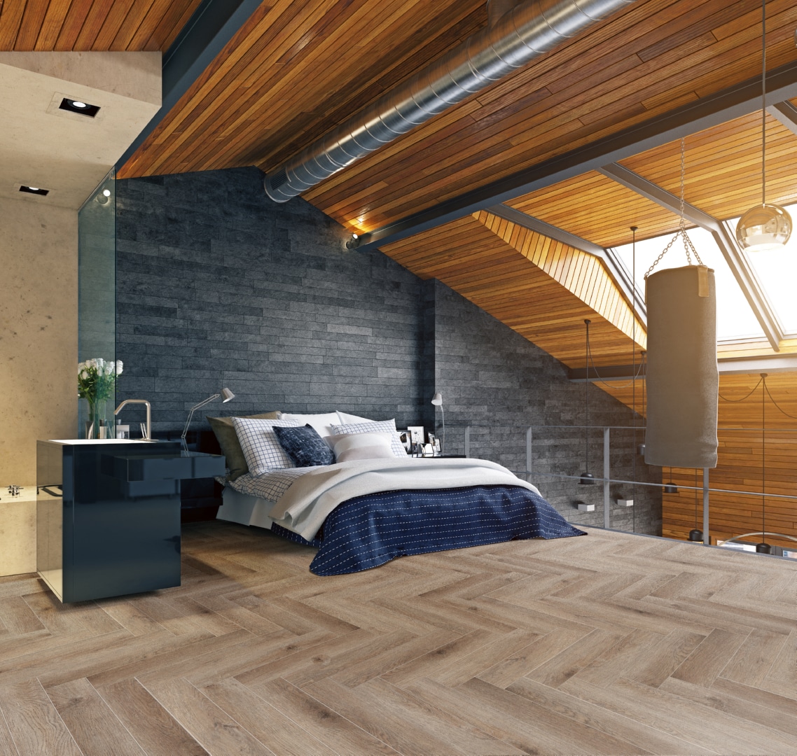 SPC ламинат Cronafloor Herringbone Дуб Дижон H010