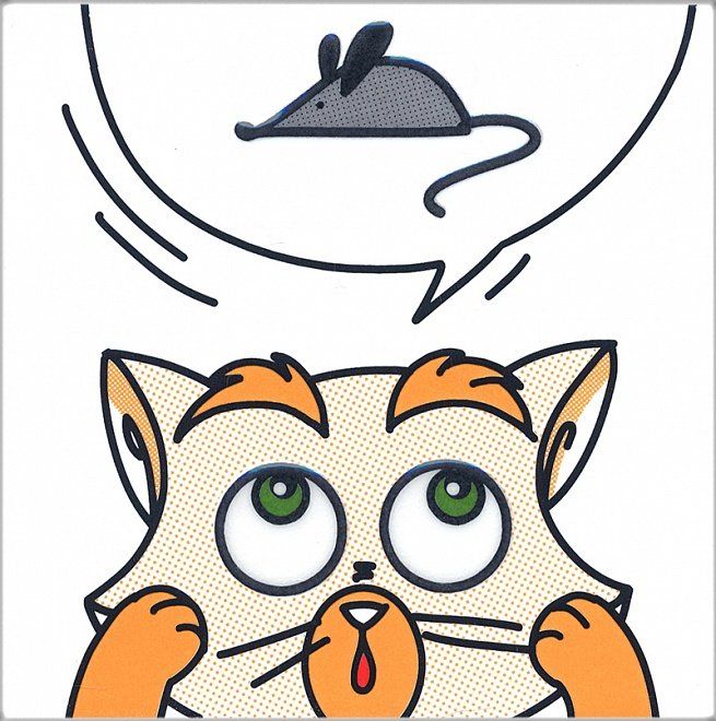 Декор Kerama Marazzi NT\A132\5009 Кошки-Мышки Мышка 20x20