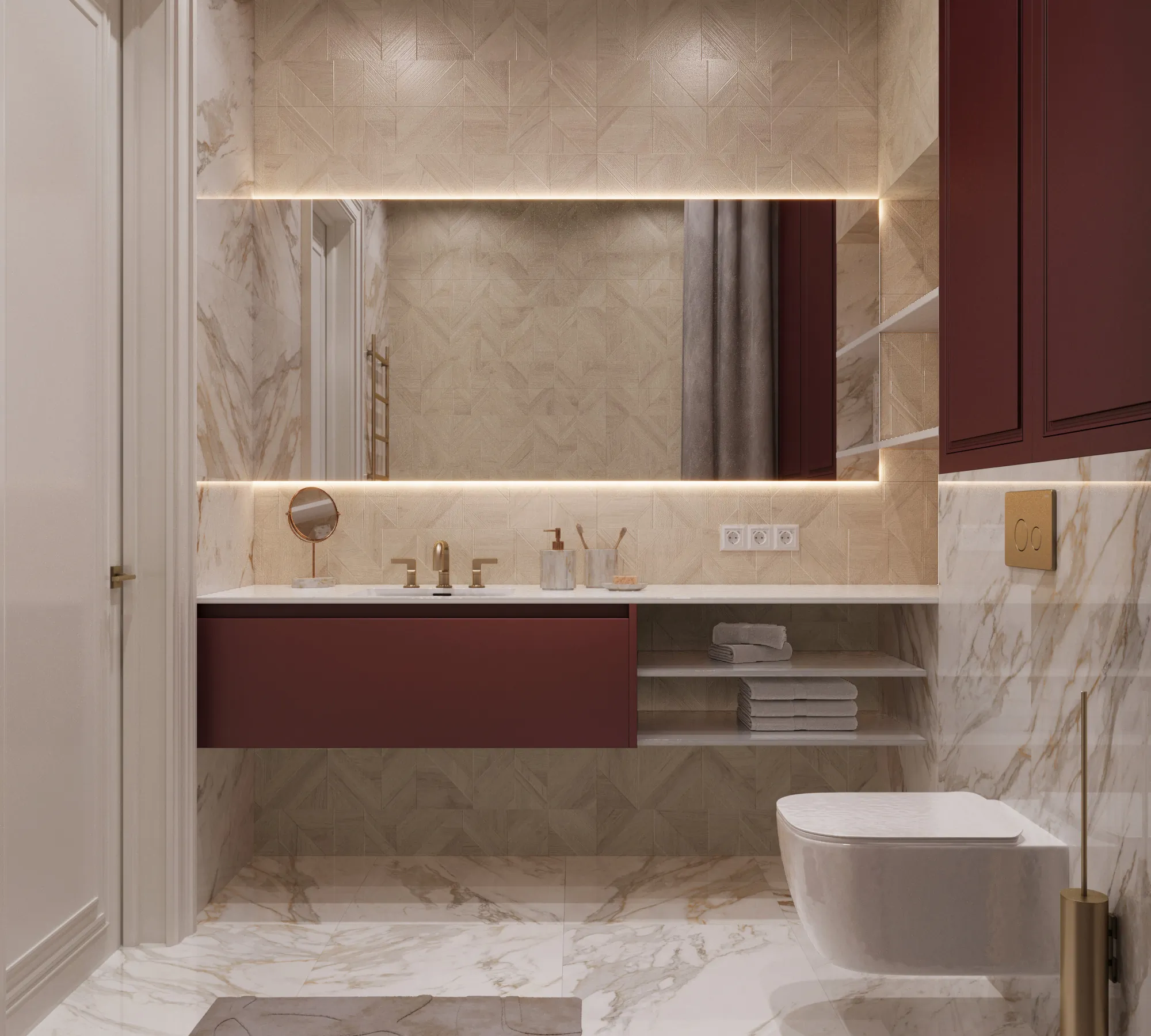 Керамогранит Аркадия Керамика RT7012-P Rockwood Crema Rustic Wood 60x120 кремовый