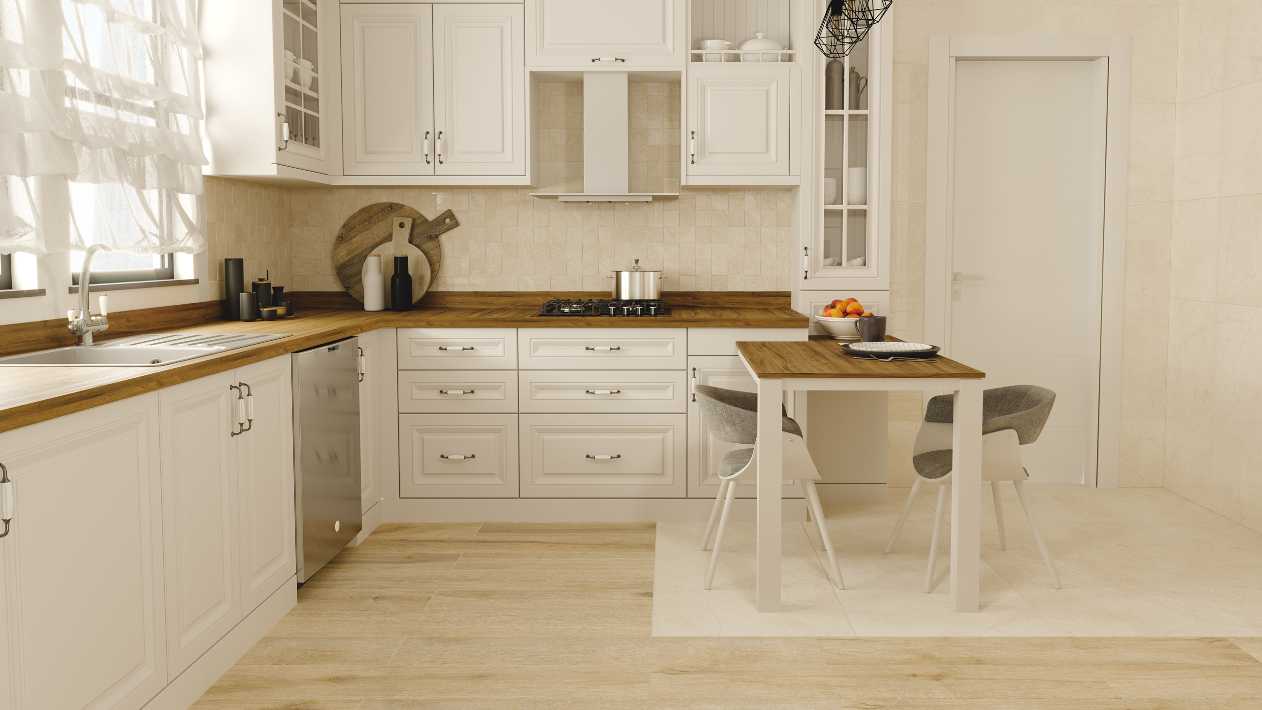 Мозаика Estima MA02 Ametis Marmulla Light Beige 30x30 бежевый непол./полир.