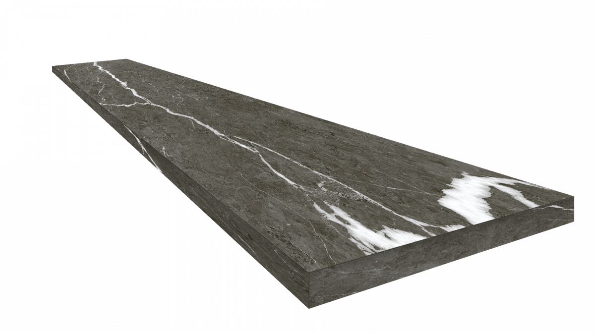 Ступень ColiseumGres Микеланджело Дарк угловая правая 620070002502 черный 33x60