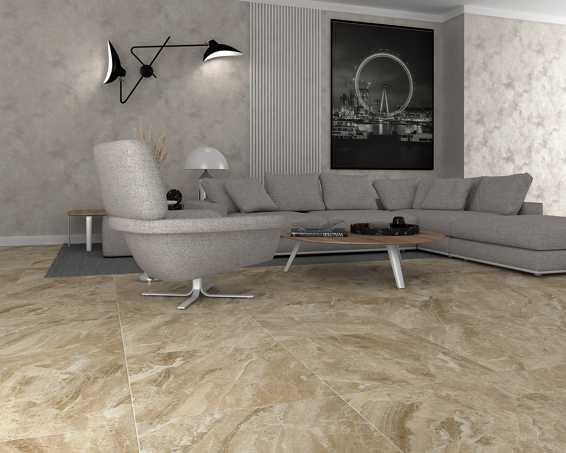 Керамогранит (SG645020R) Laparet Irida коричневый обрезной 60x60 матовый