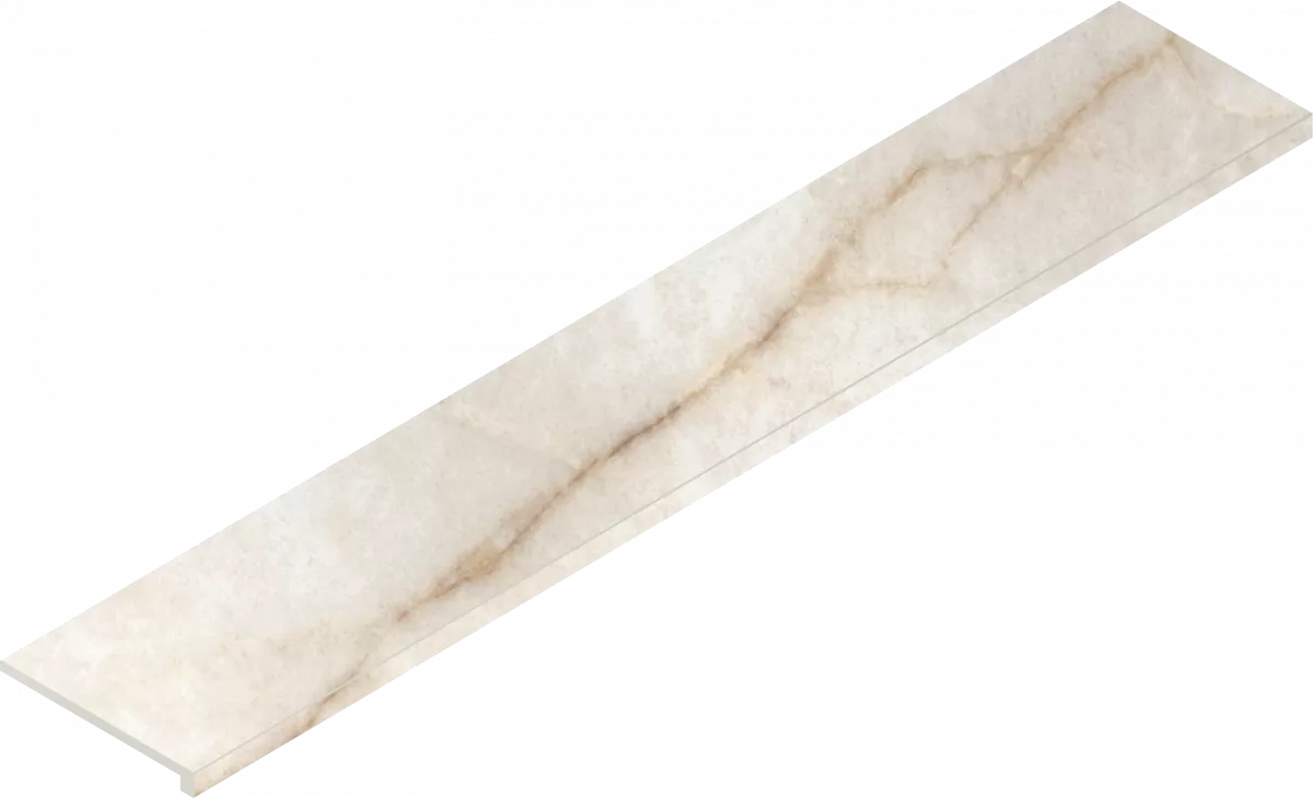 Ступень Италон Стелларис Кристал Пьюр угловая правая 620070002624 бежевый 33x160