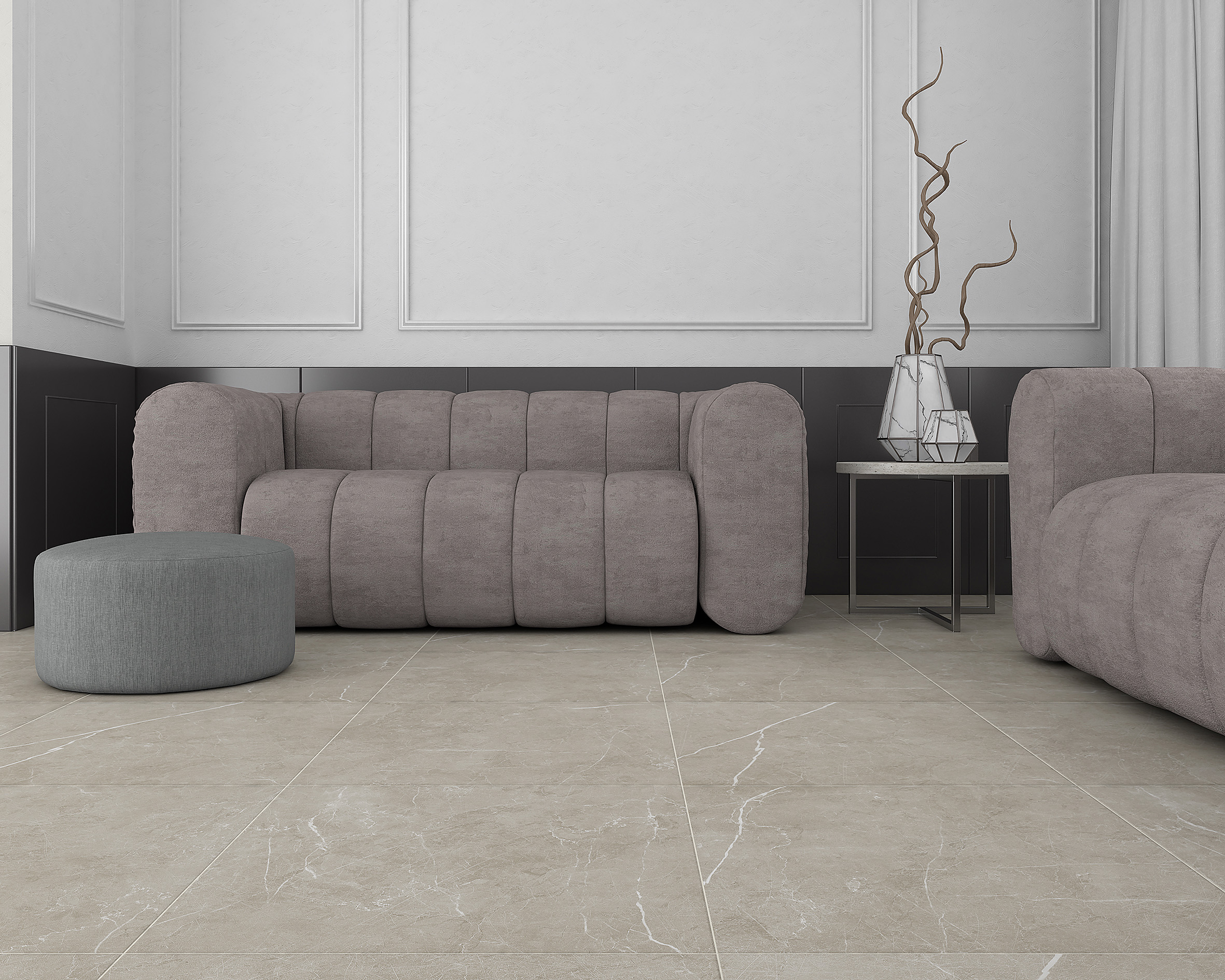 Керамогранит (SG645220R) Laparet Scandy серый обрезной 60x60 матовый