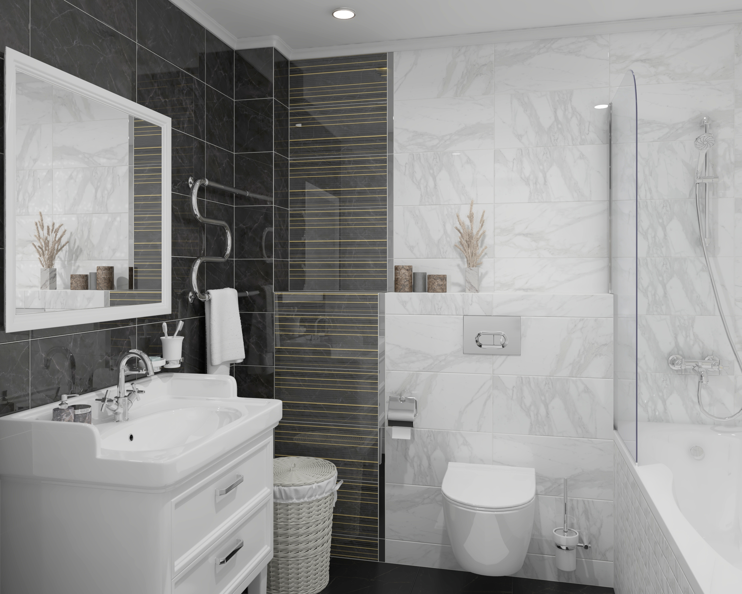 Мозаика (MM34037) Laparet Olimpus мозаичный белый 25x25 глянцевый