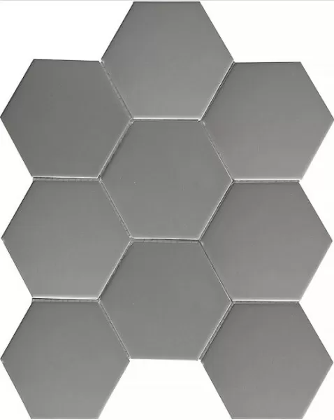 Мозаика СтарМозаик Hexagon Big Grey Matt (FQ21016) 29.5x25.6 серый