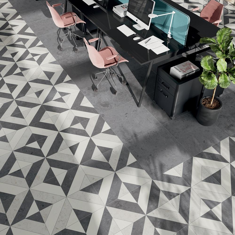 Мозаика Керама Марацци DD205220\MM Про Лаймстоун серый матовый мозаичный 30х30