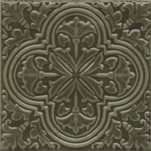 Декор Kerama Marazzi KMD3STA002BN Фес зеленый глянцевый 15x15