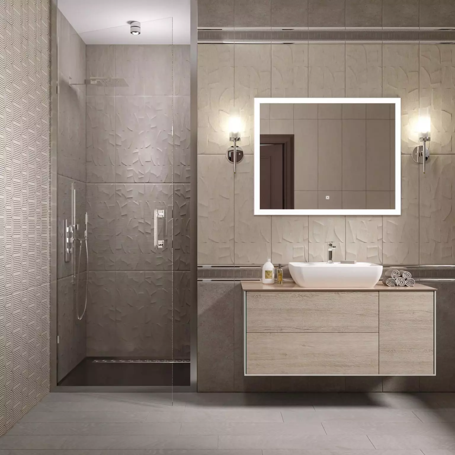 Декор Kerama Marazzi MM12137 Безана серый мозаичный 25x25
