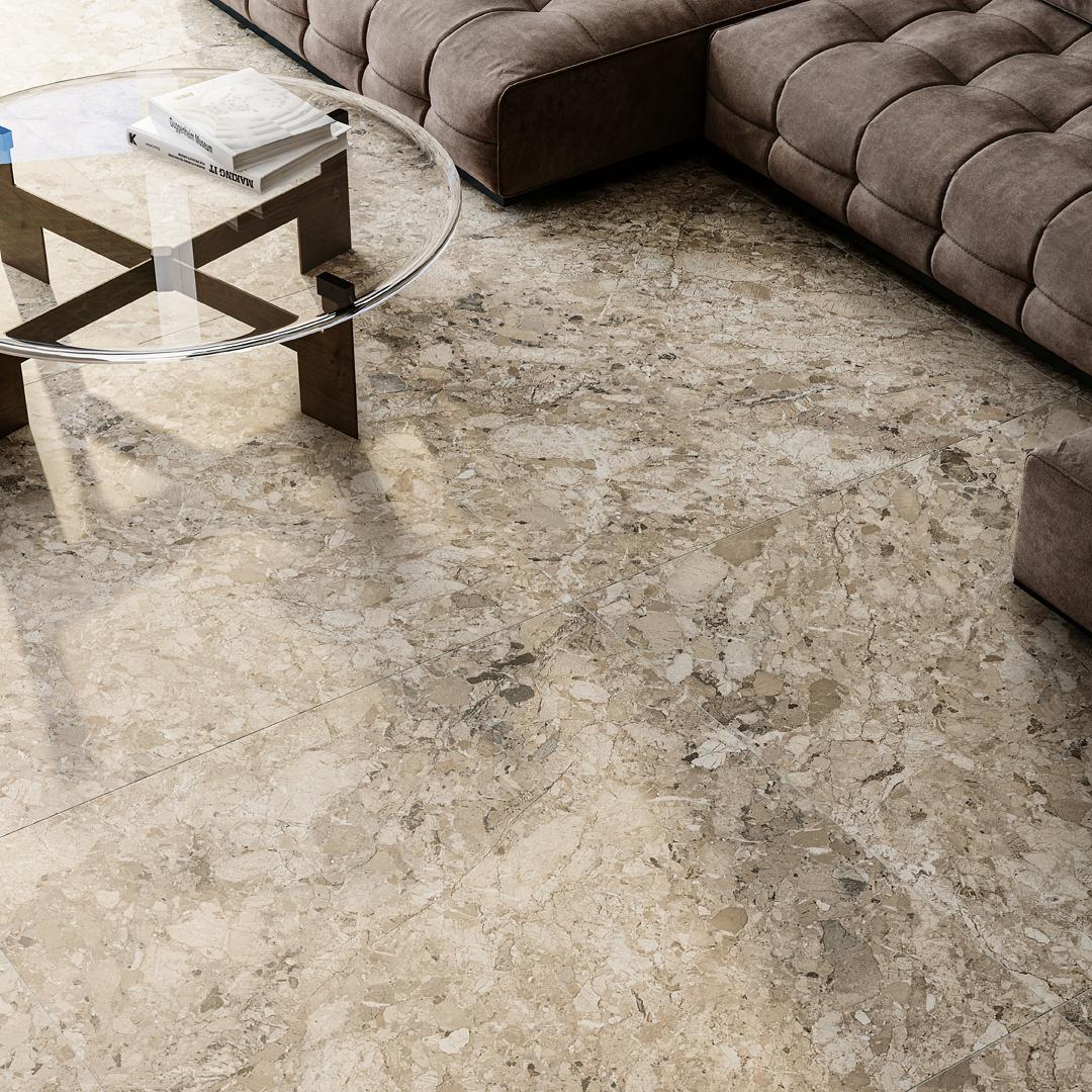 Ступень клееная DL503020R\GCF Ирпина бежевый обрезной 33x119.5