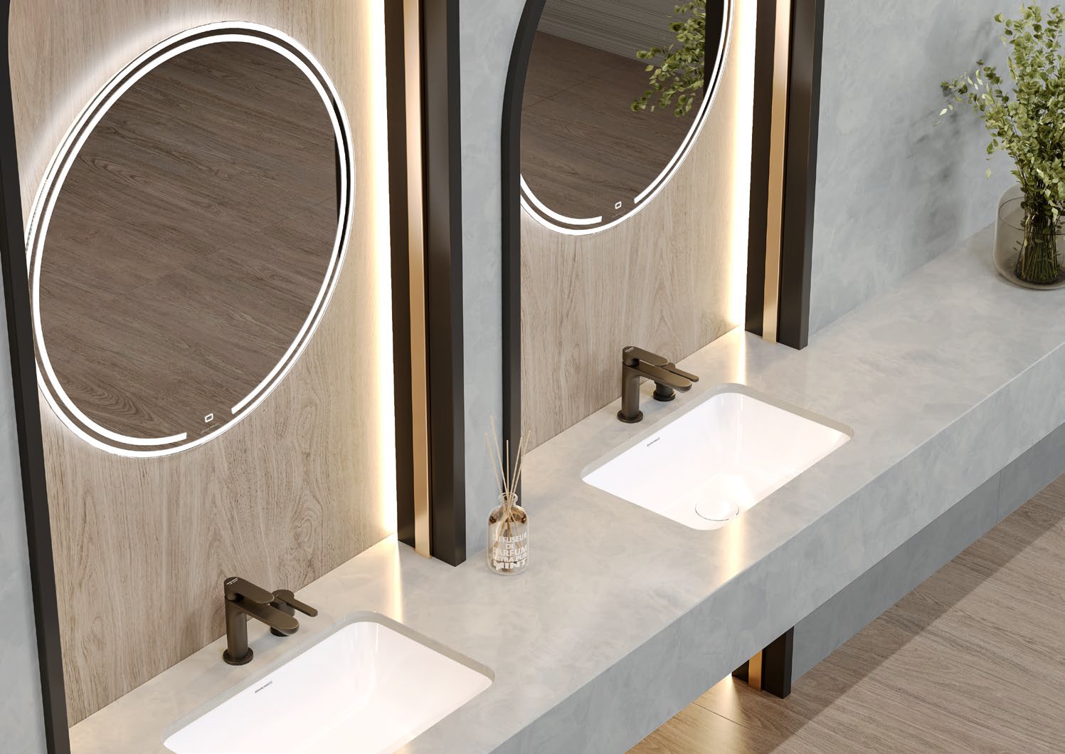 Керамогранит Kerama Marazzi SG076902R6 Кварц голубой лаппатированный обрезной 119.5x320