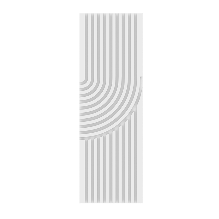 Композитная декоративная панель Decoplume Wave 9 297x99x10мм