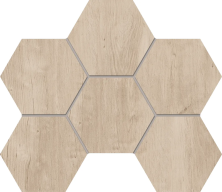 Мозаика Estima SF02 Soft Wood Hexagon Creamy 25x28.5 бежевый