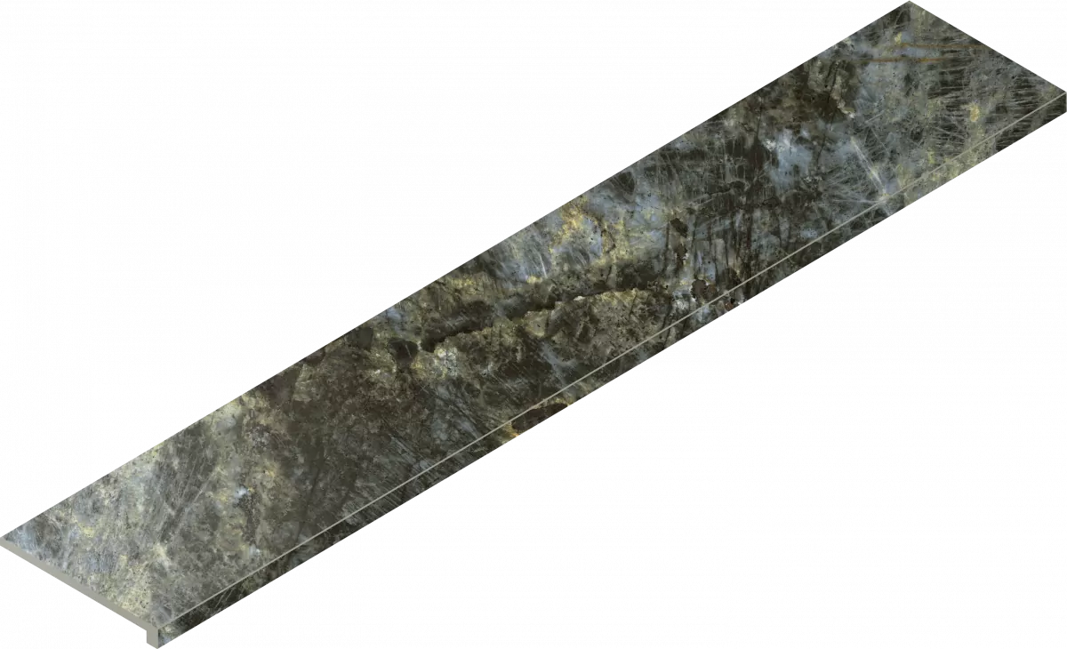 Ступень Италон Стелларис Мадагаскар Дарк угловая правая 620070002629 серый 33x160