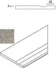 Бортик Italon Discover X2 Grey Bordo Svasato Round Dx правый 30x60