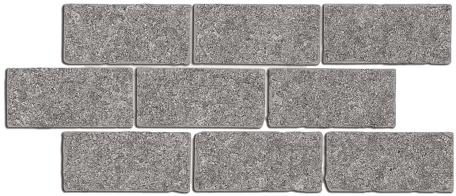 Бордюр Kerama Marazzi BR025 Роверелла пепельный мозаичный 14,7x34,5