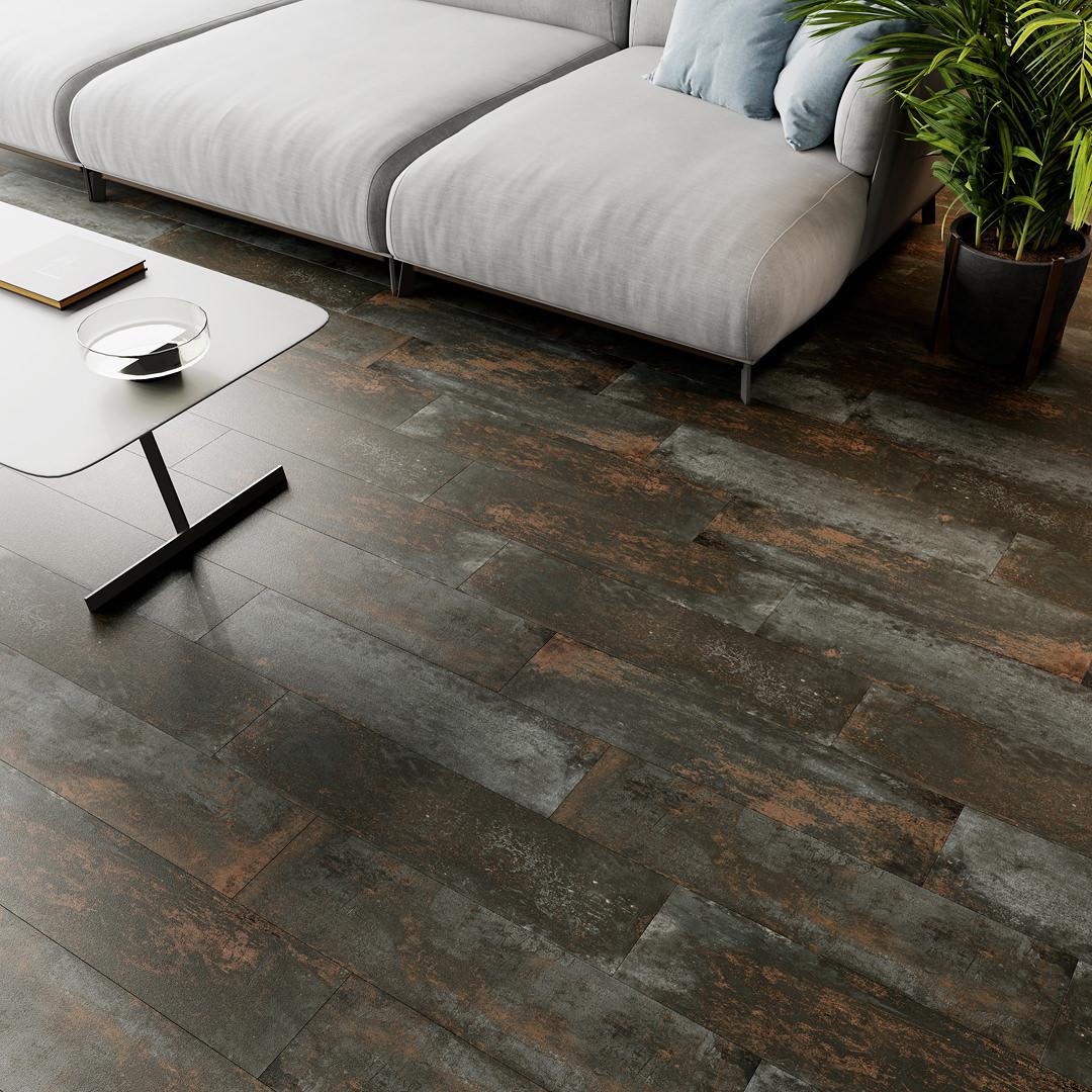 Керамогранит Kerama Marazzi Беверелло серый обрезной 20x80 SG702890R