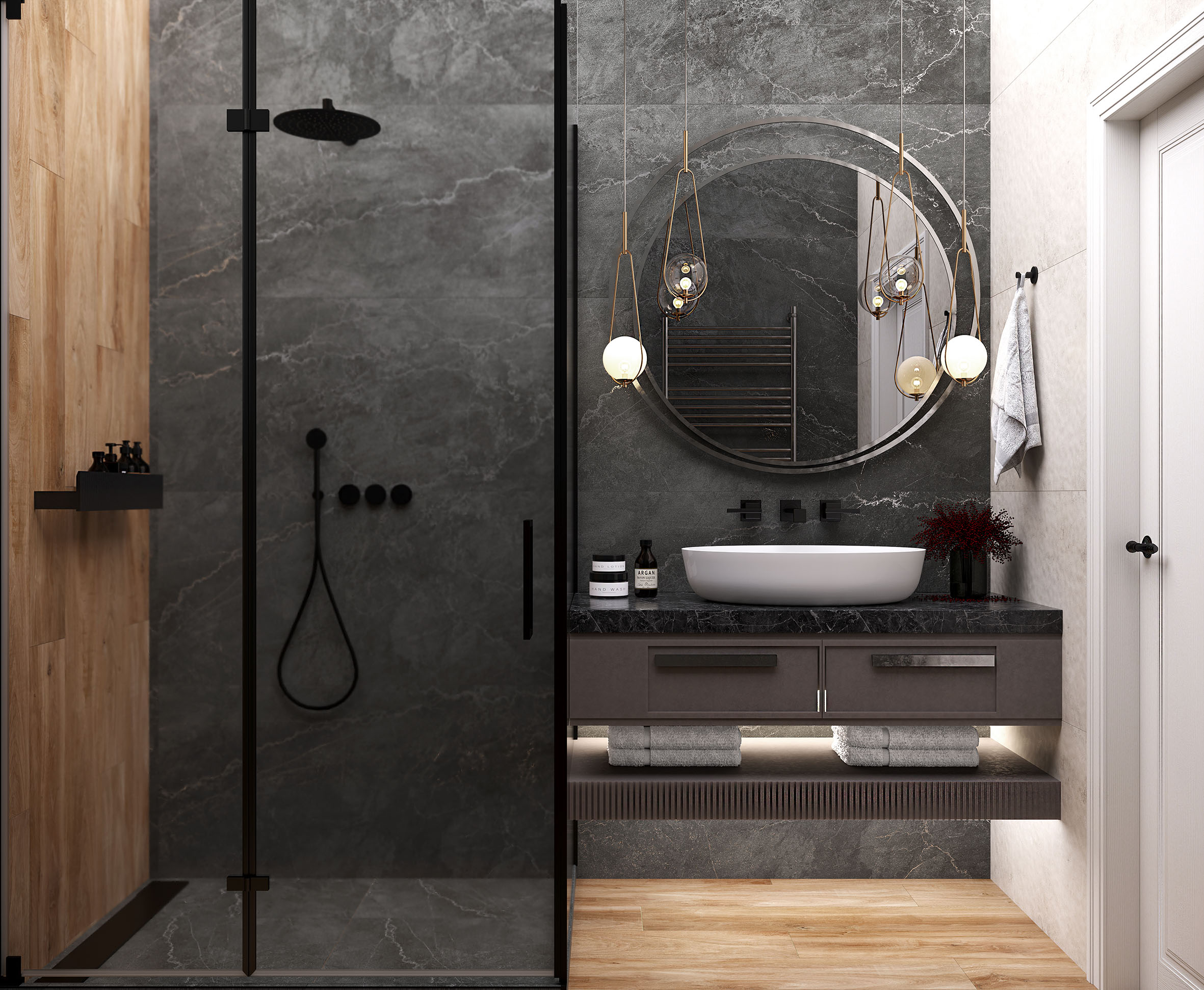 Керамогранит Laparet Leda Black 60x120 глянцевый