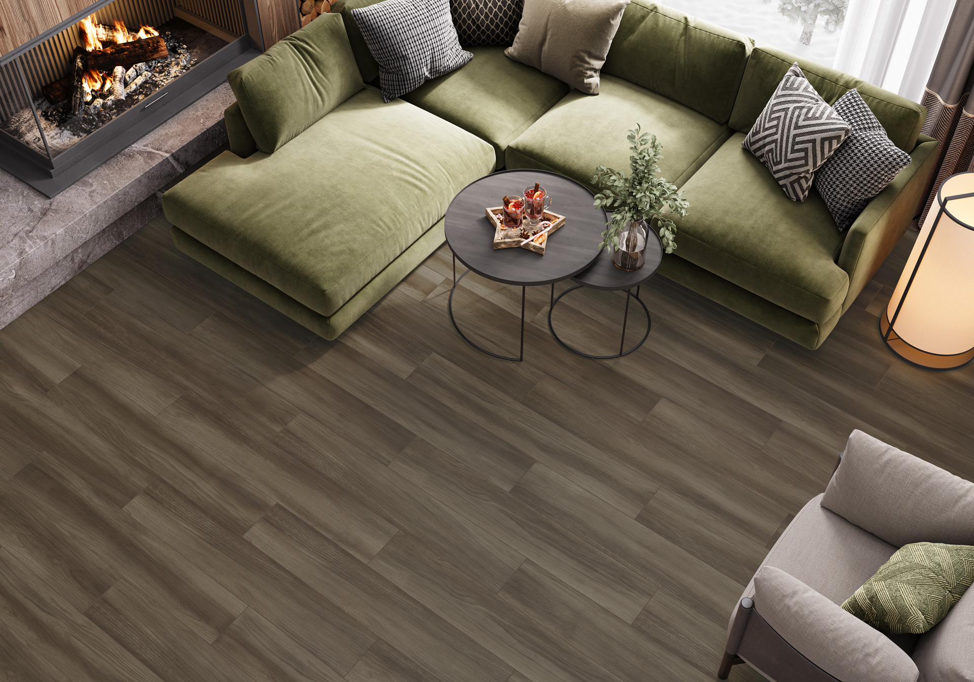 Керамогранит Artkera Group Априкот Марроне GP20120APC21 коричневый 20x120