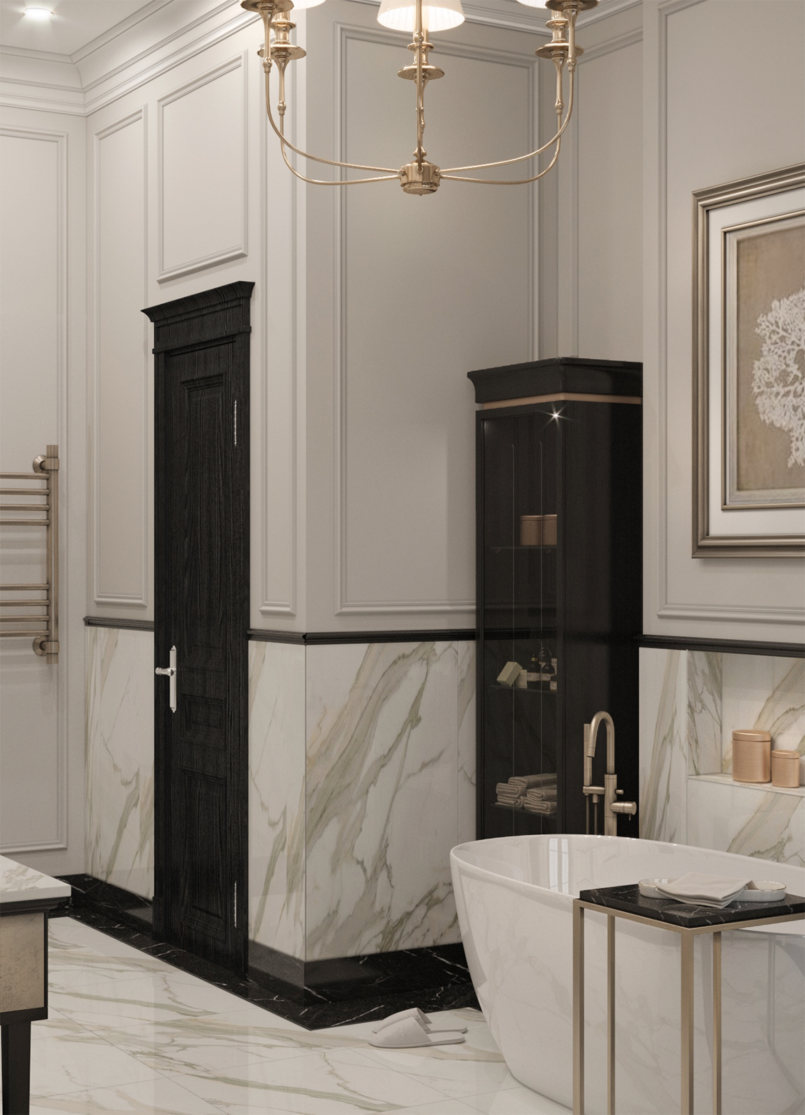 Керамогранит Азарио Calacatta Gold 60x120 Carving H18004002G белый