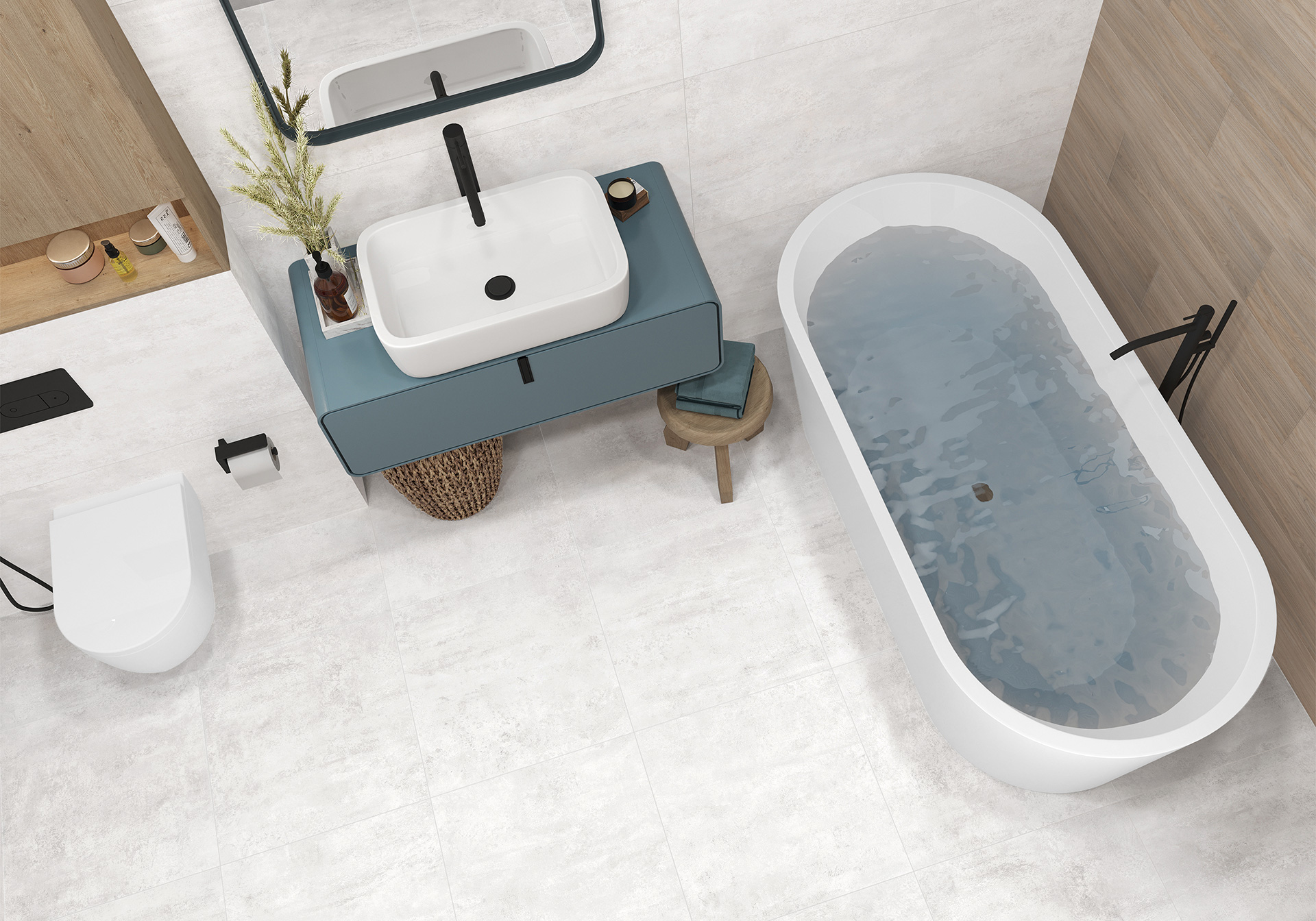 Керамогранит Alma Ceramica Оксид GFU04OXD60R серый 60x60