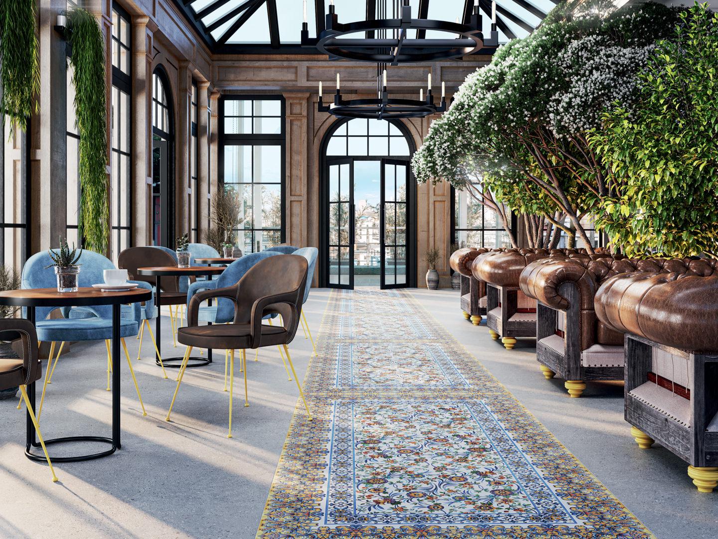 Декор Kerama Marazzi KMD3STA085GR Ковер Агадир матовый обрезной 119.5x238.5