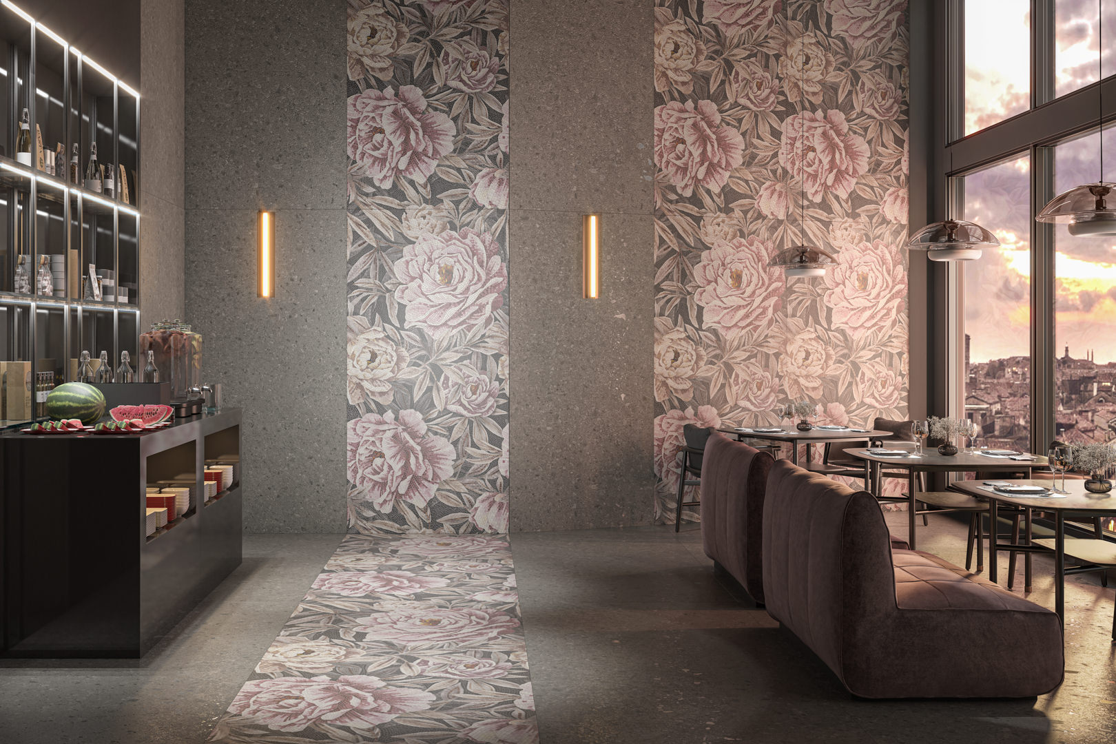 Керамогранит Керама Марацци Venezia Ковер Парадизо 1 матовый обрезной 119,5х238,5