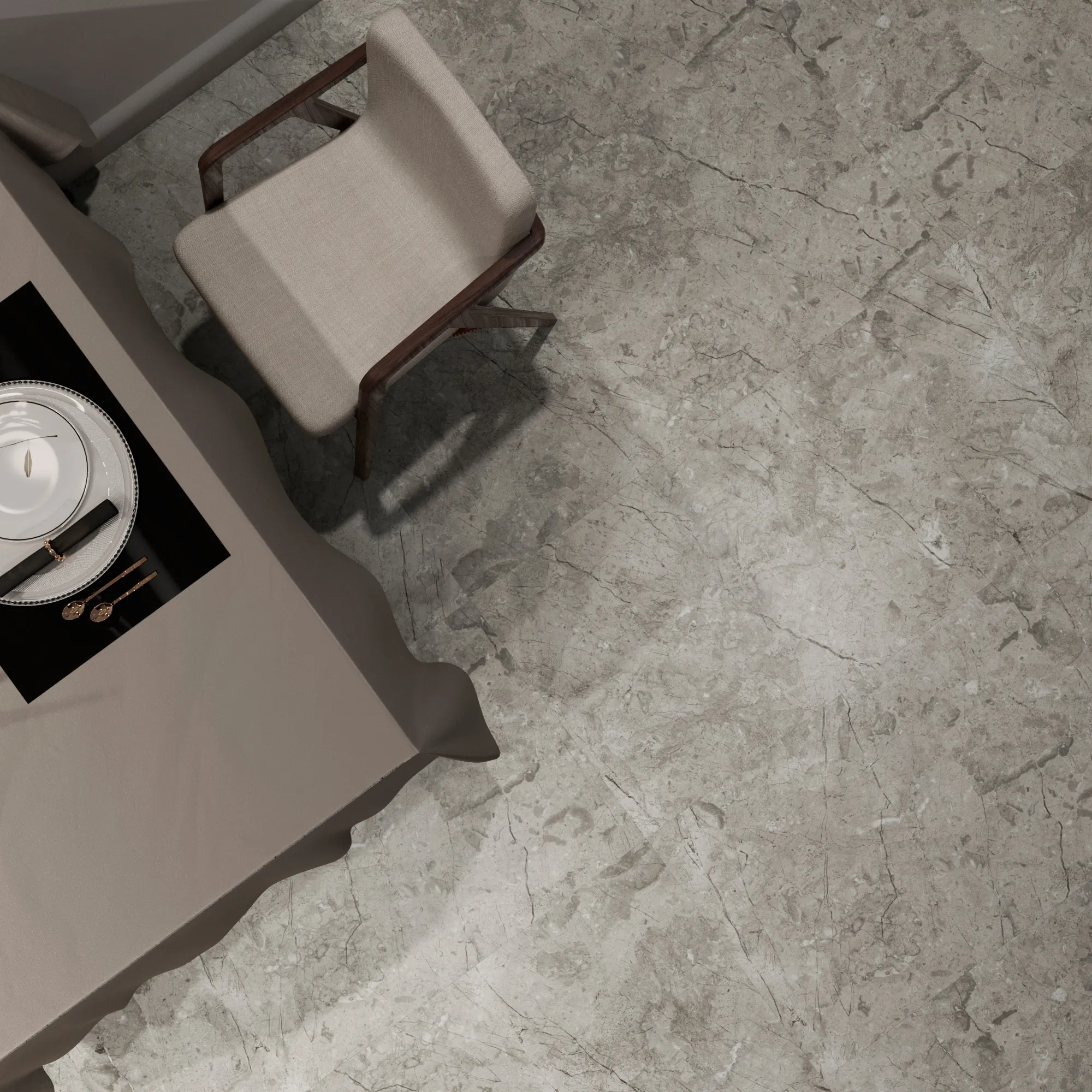 Керамогранит Аркадия Керамика RT7015-A Marcus Bianco Matt Rustic 60x120 белый