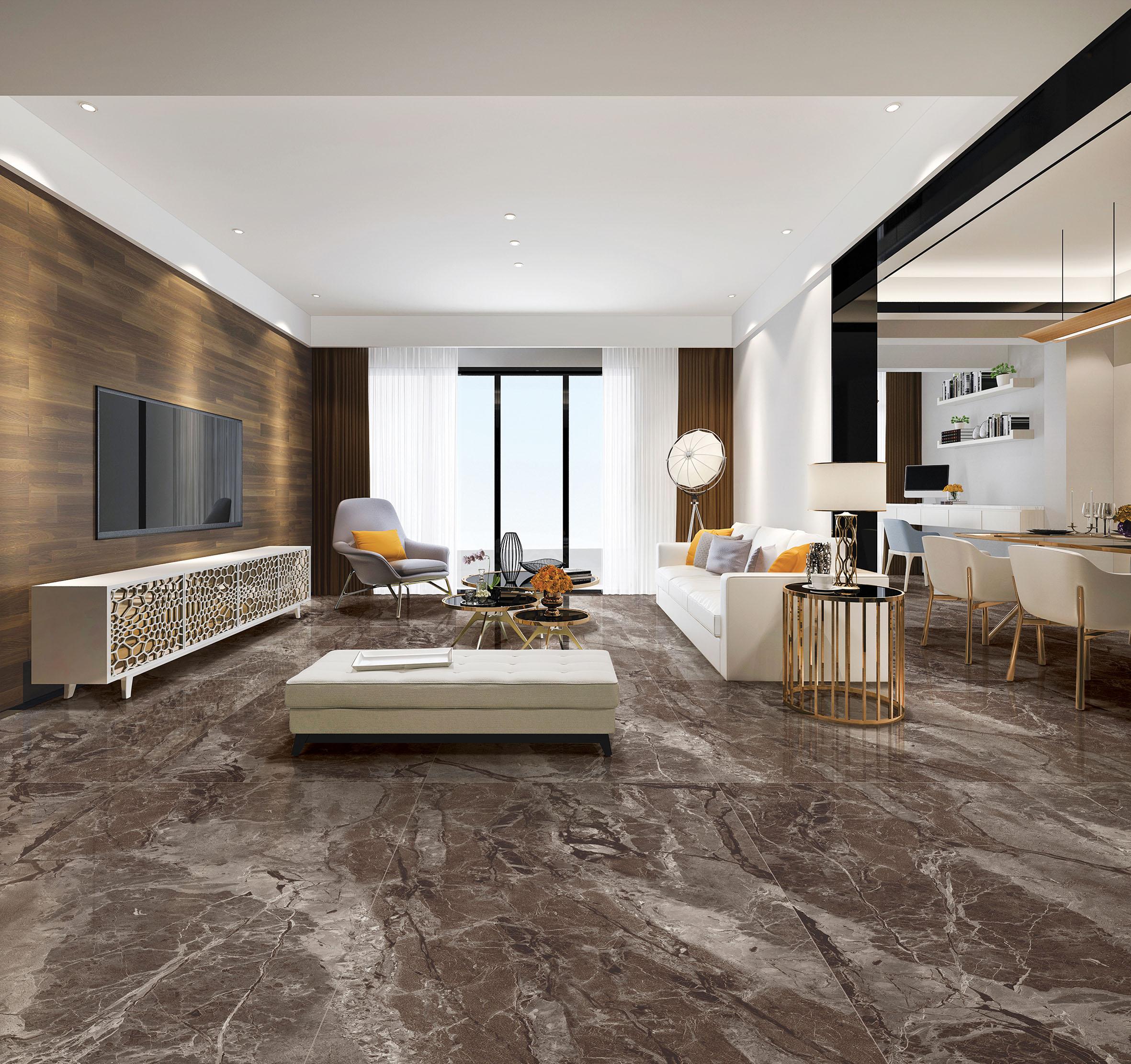 Керамогранит Laparet Kenya Coffee коричневый 60x120 полированный