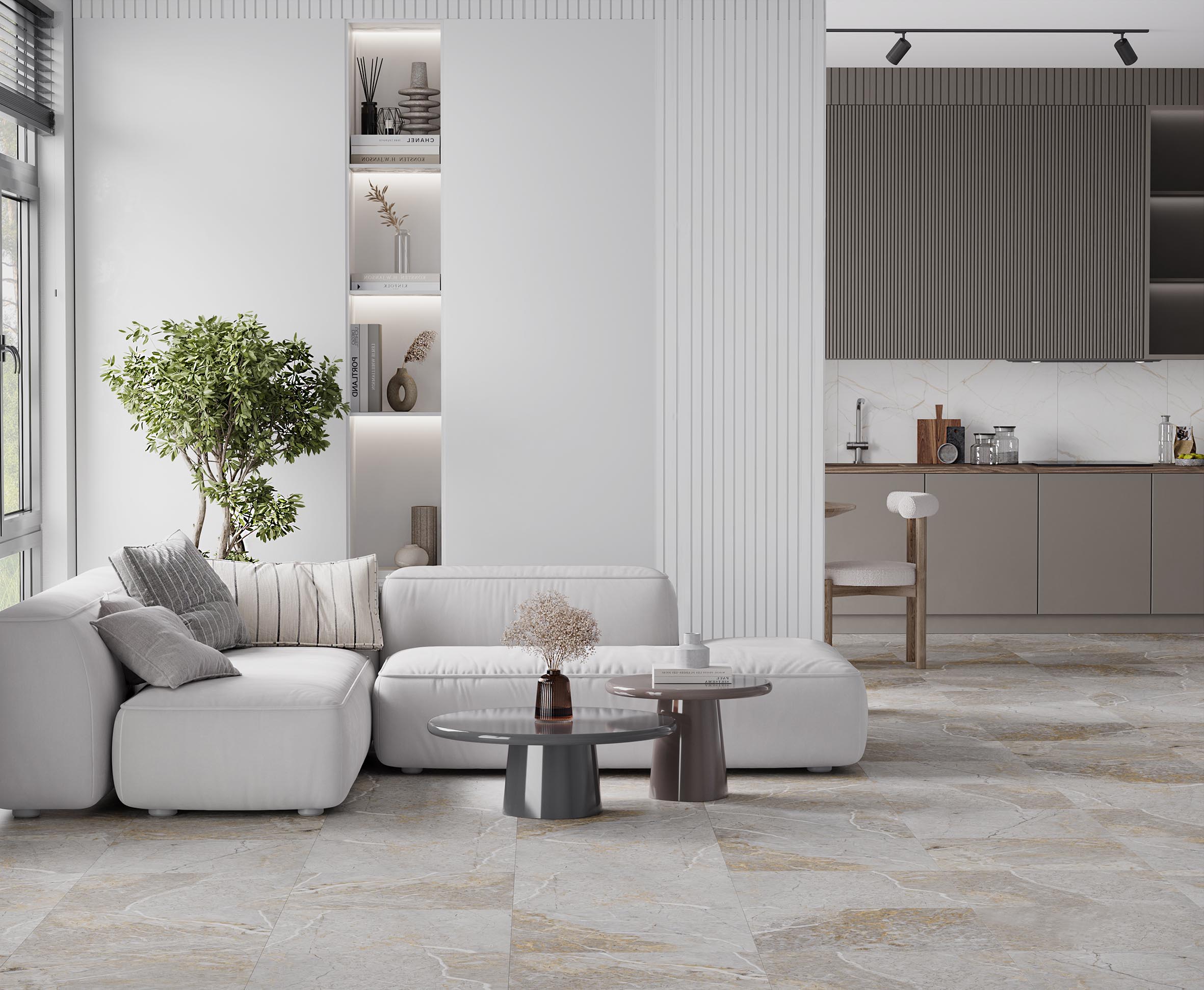 Керамогранит Laparet Fantastico Grey Granito 60x60 полированный