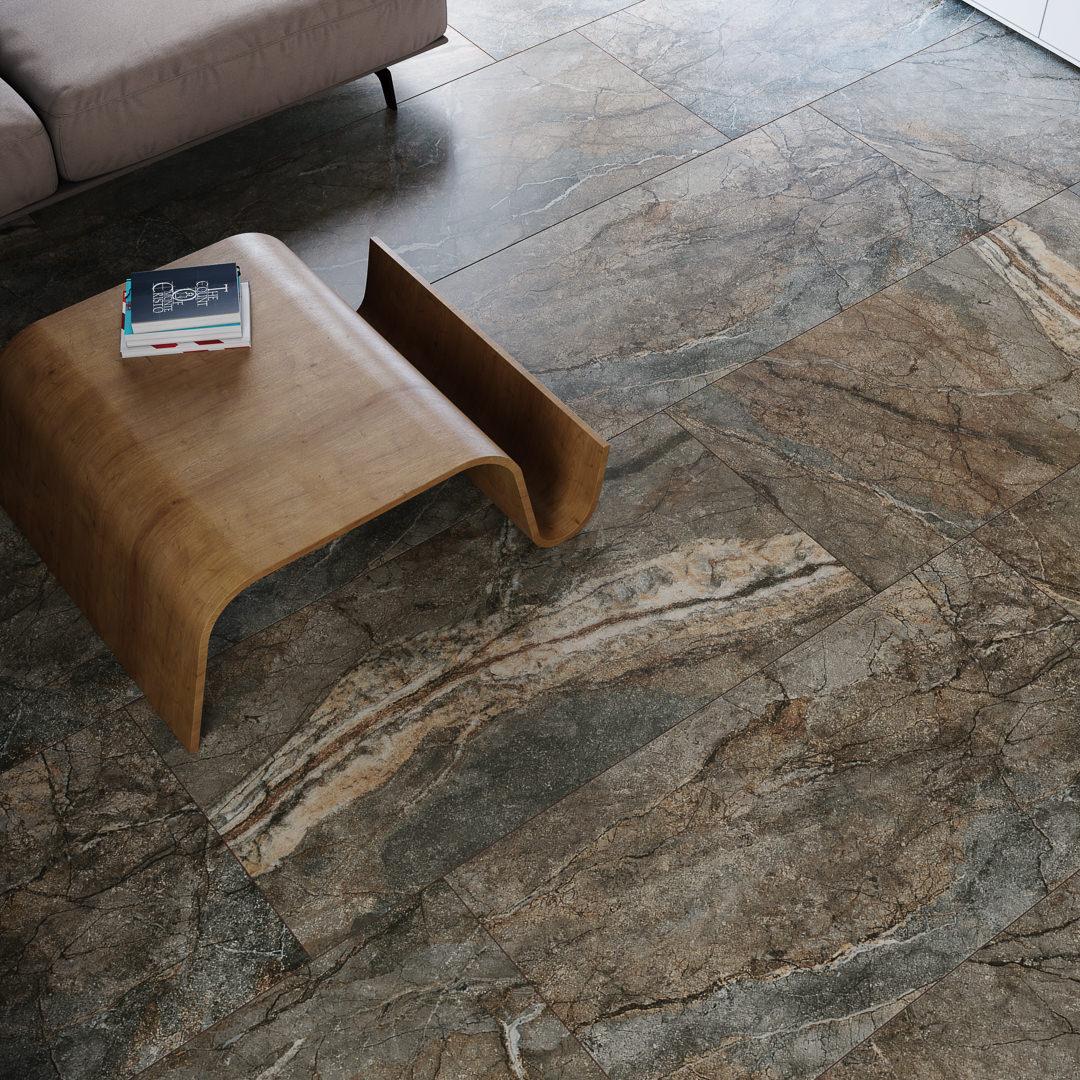 Ступень клееная DL502920R\GCF Сильвер Рут серый обрезной 33x119.5