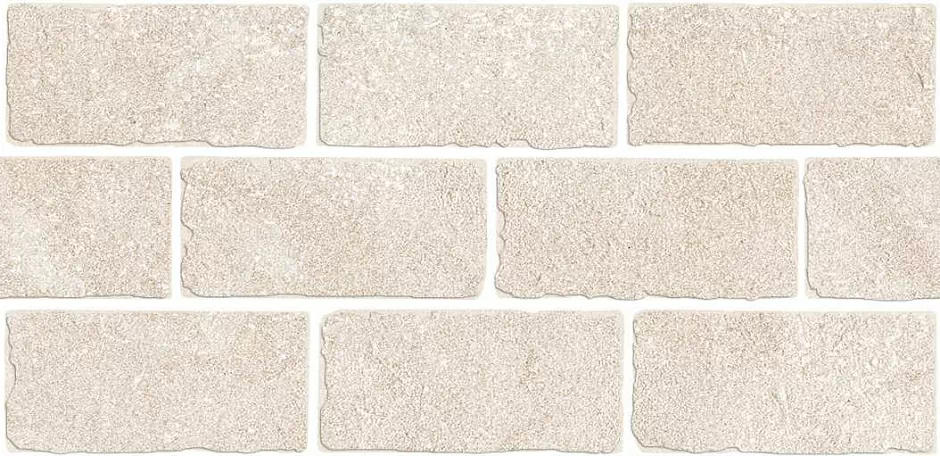Бордюр BR022T Роверелла бежевый светлый мозаичный 14.7х34.5