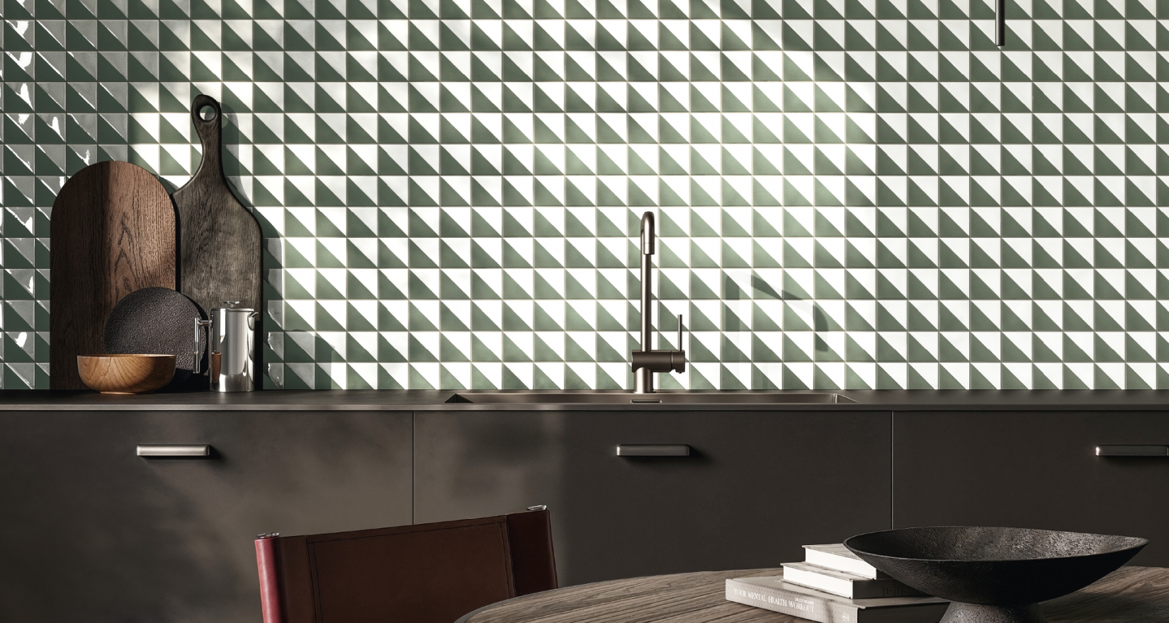 Керамогранит Италон Магма Альпи Грин 600180000072 зеленый 120x278