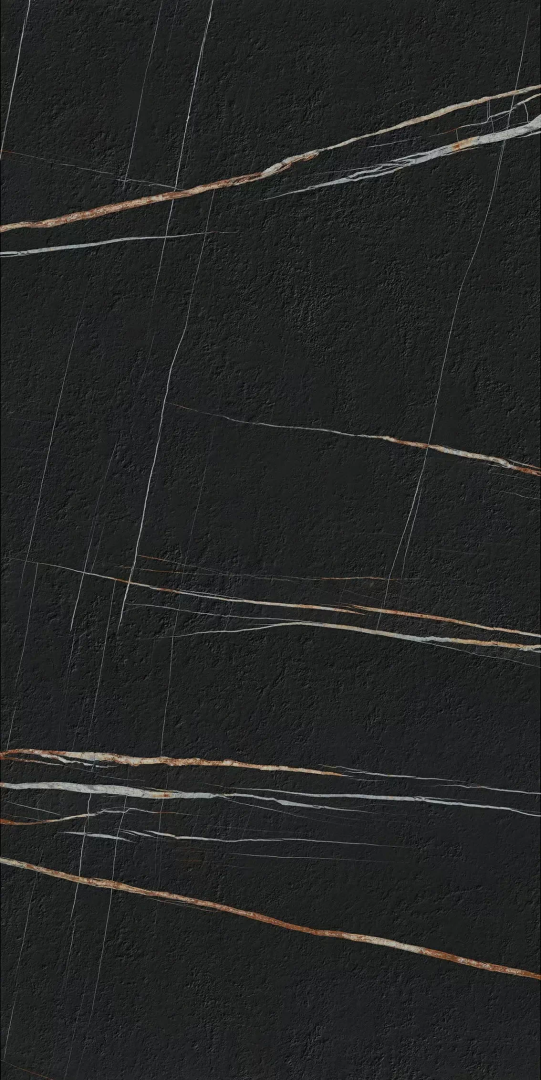 Керамогранит Laminam Ай Натурали Сахара Нуар Экстра Бочиардато Бук Матч Б 20 LAMF0M0169_IT черный 162x324