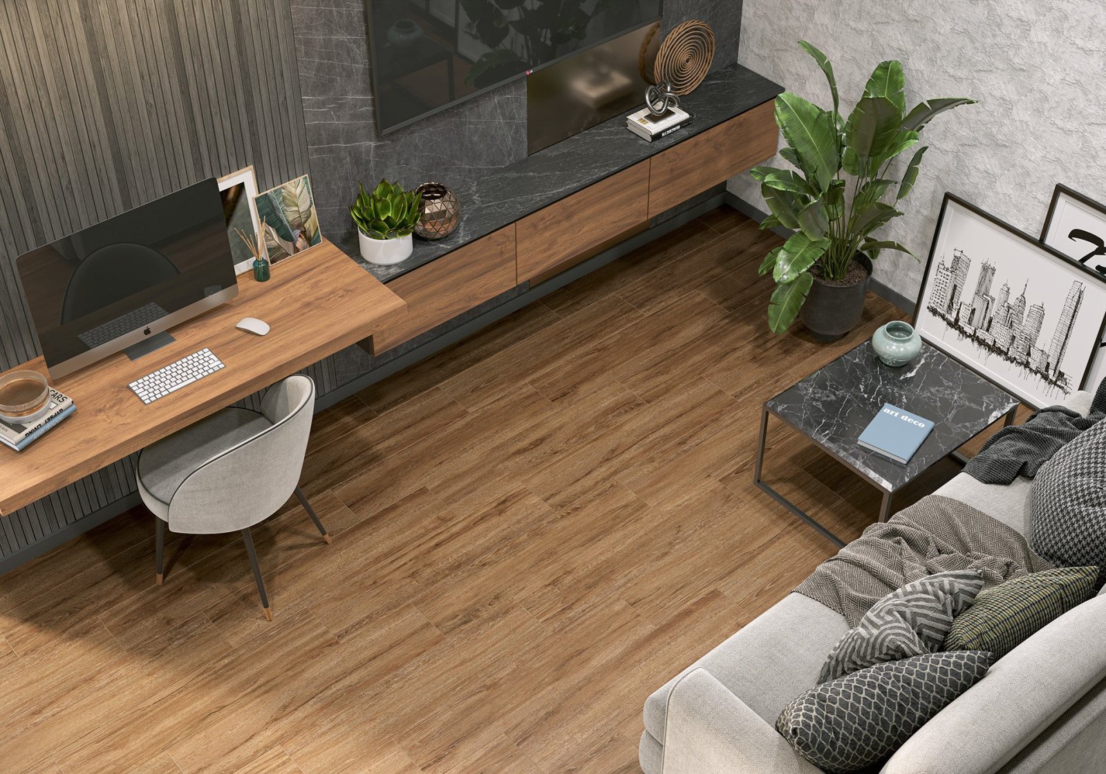 Керамогранит Alma Ceramica Grandwood GFA2090GRW40R 20х90