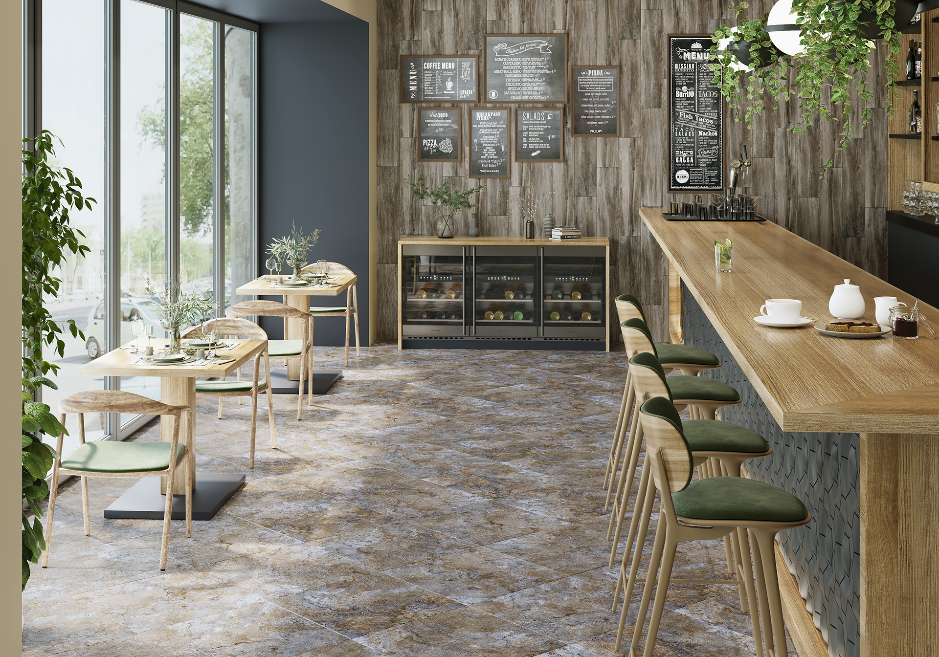 Керамогранит Alma Ceramica Индастрио GFA57IND40R коричневый 57x57