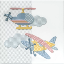 Декор Kerama Marazzi VT\A376\5009 Бон Вояж Вертолет 20x20