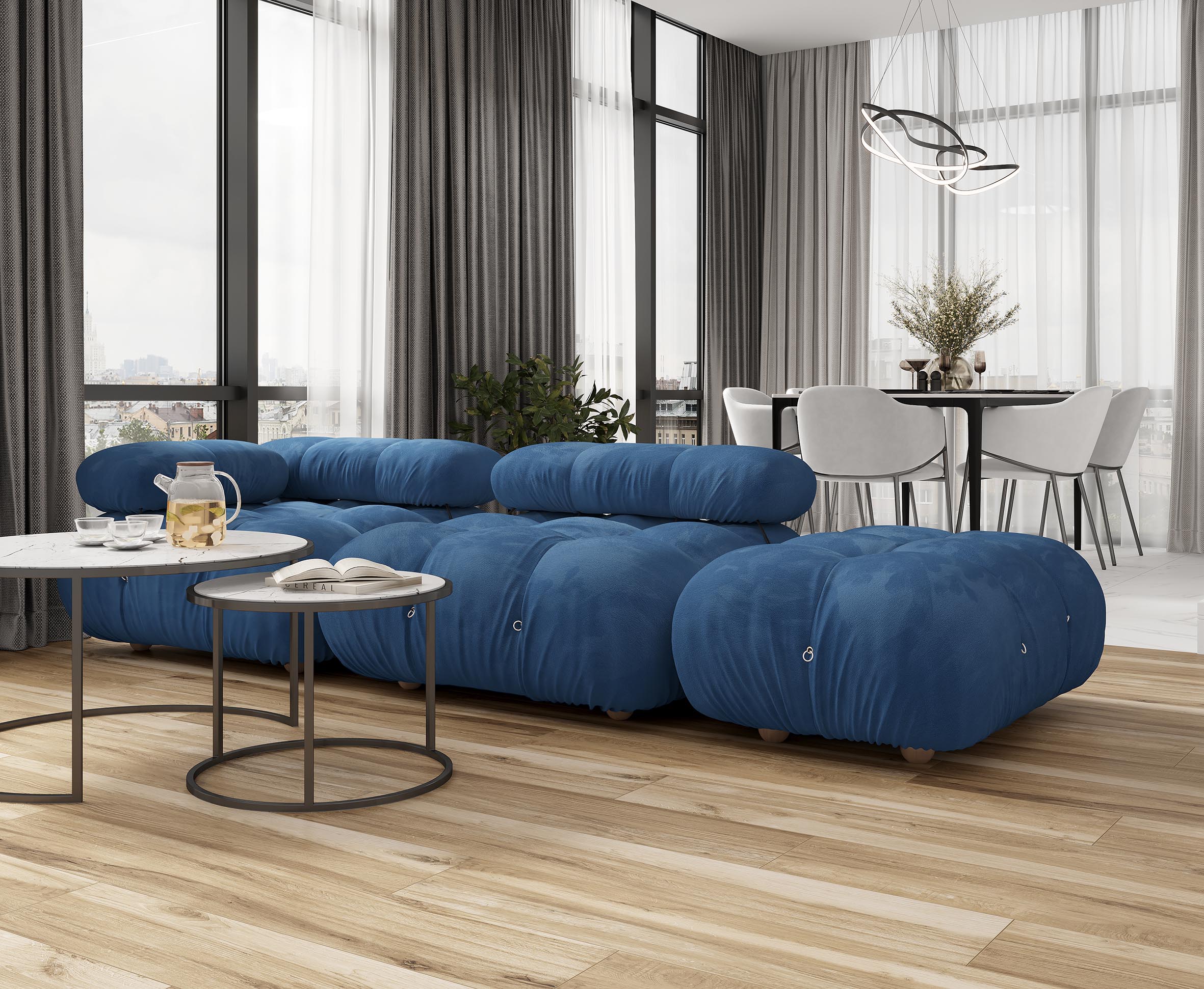 Керамогранит Laparet Rotten Beige серо-бежевый 20x120 матовый