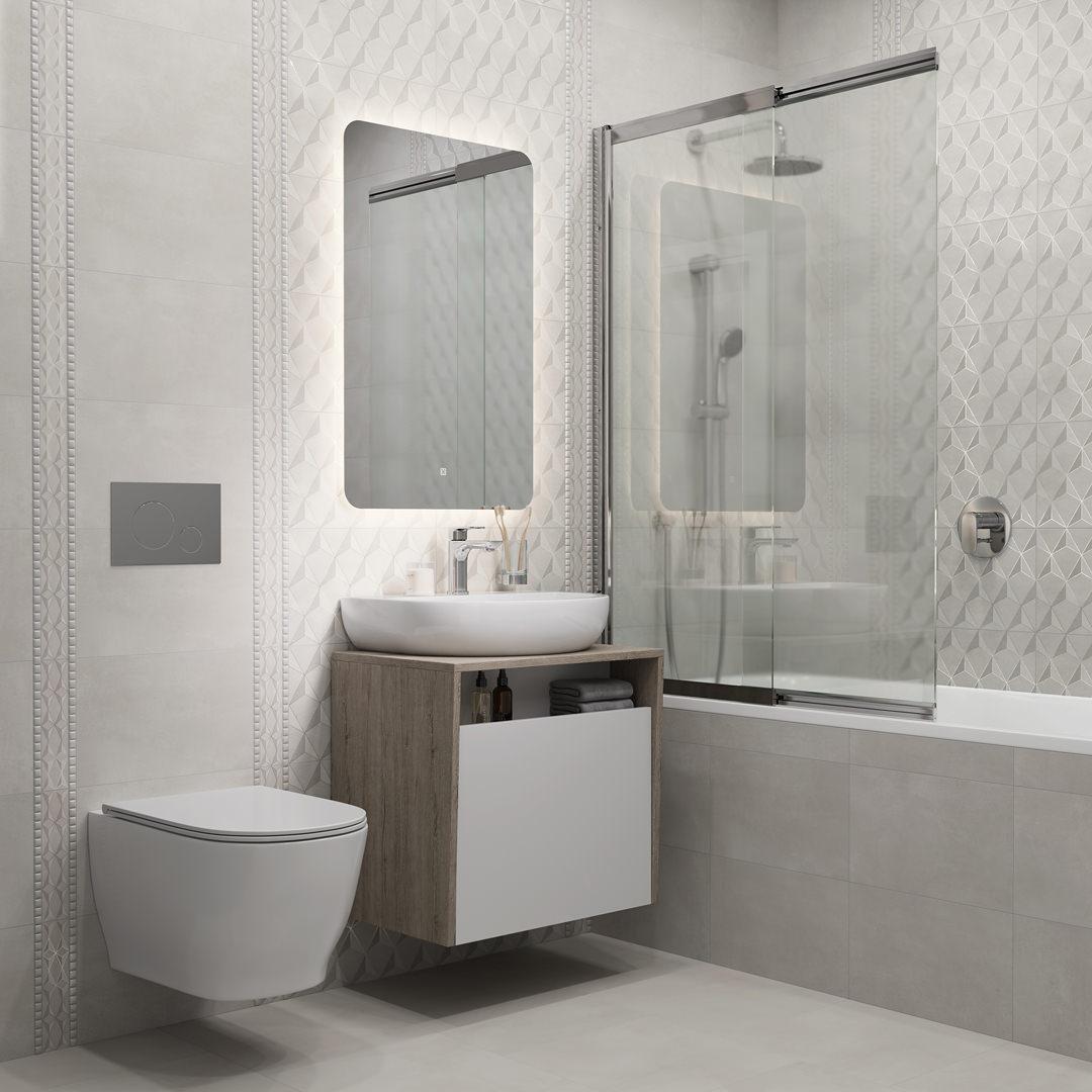 Бордюр Kerama Marazzi HGD\A584\6437 Корредо серый светлый матовый 7.7x25