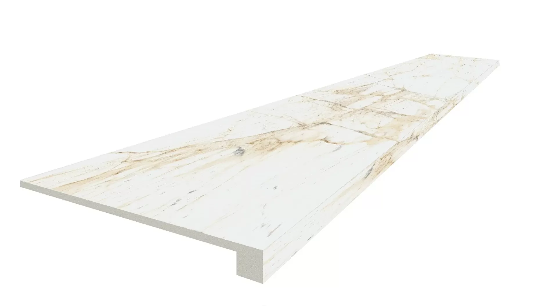 Ступень ColiseumGres Канова Уайт фронтальная 620070002817 белый 33x120