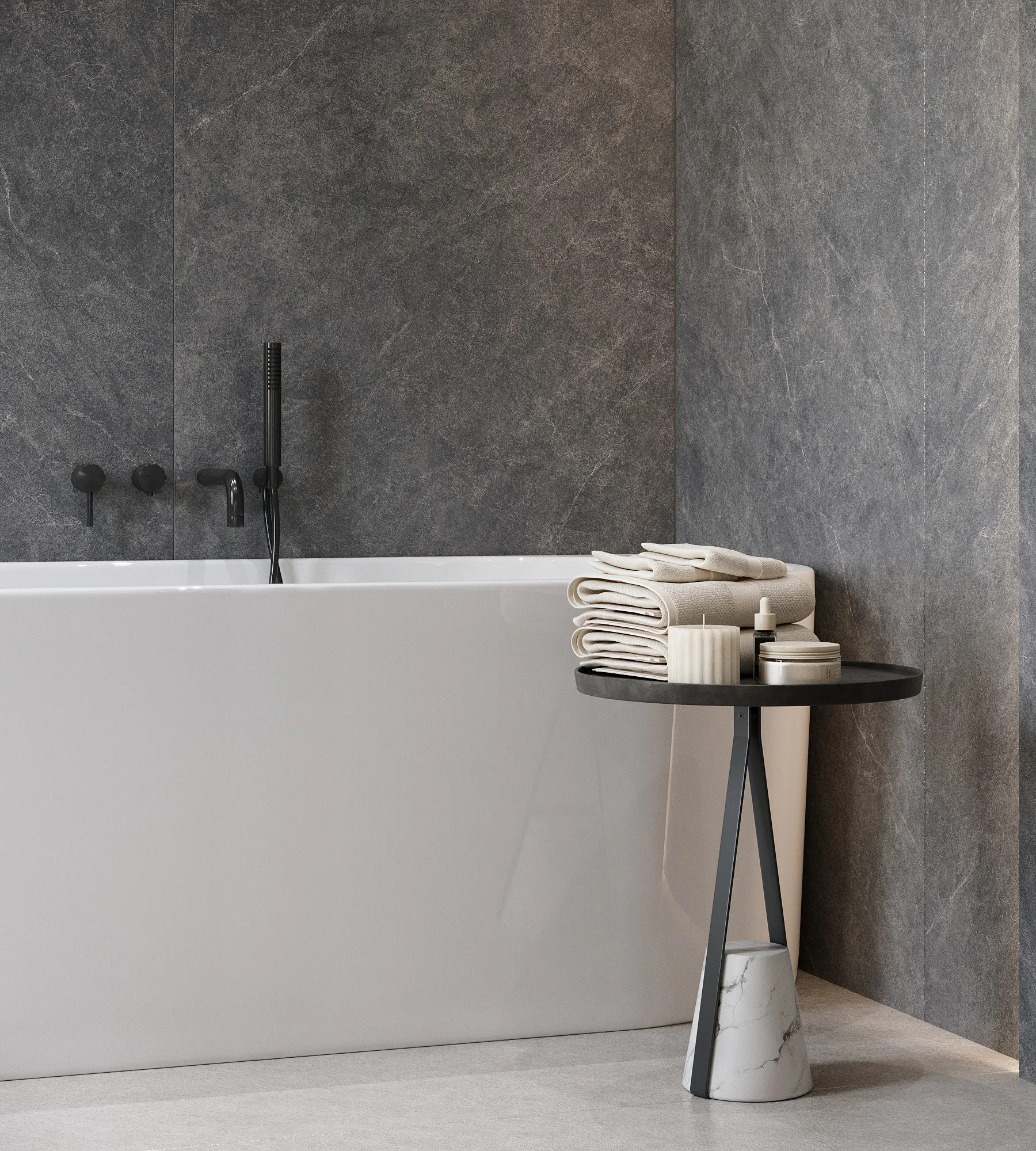 Керамогранит Креанза CZ-SL03-B Listello Nero Solido 80x160 черный