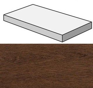 Ступень угловая левая Atlas Concorde Oak Reserve Dark Brown 33x120